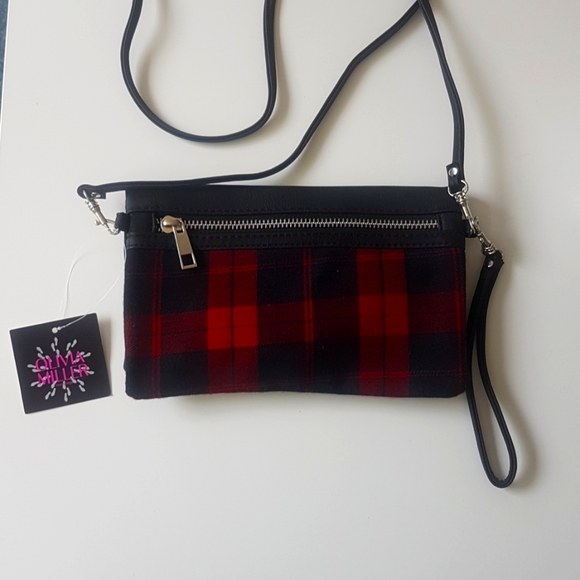 Olivia Miller Plaid Crossbody Bag/Wallet - Picture 2 of 6